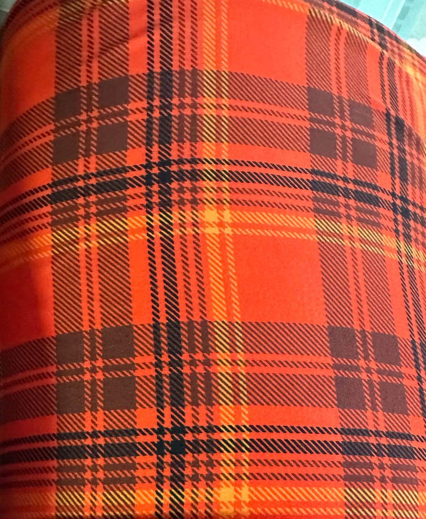 Pumpkin plaid bright!