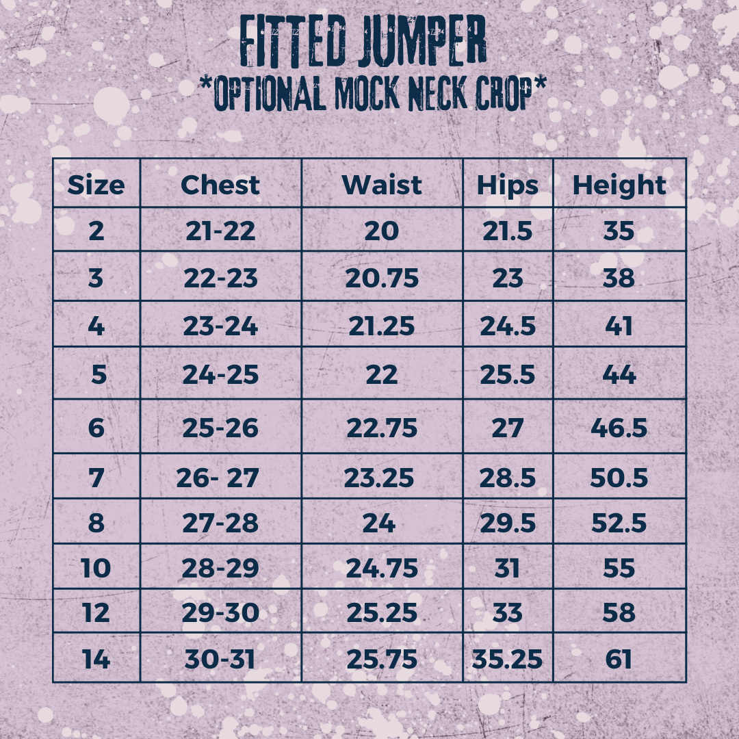 Fitted Jumper with mock neck crop