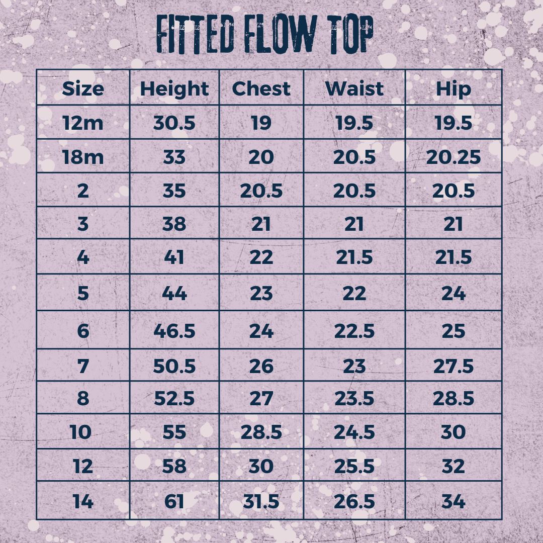 Girls Fitted Flow Top