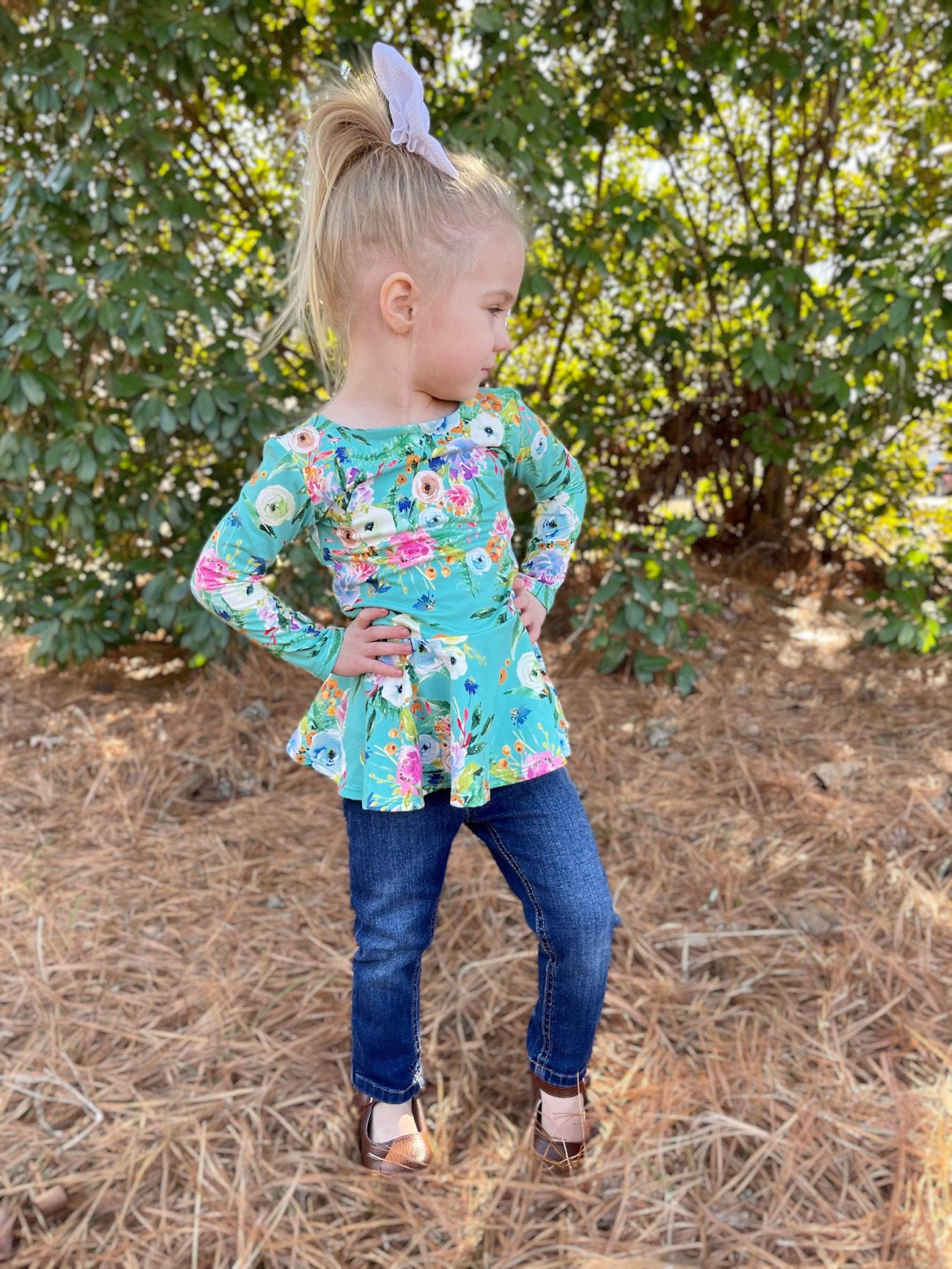 Teal Floral Frenzy